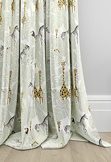 Wild Thing, Sage - Made to Measure Curtains